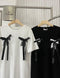 Women Casual Bow Detail T-Shirts